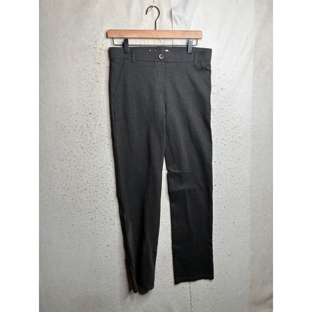 Betabrand Dress Pant Yoga Pants Gray Straight Leg M Long W0076-YP
